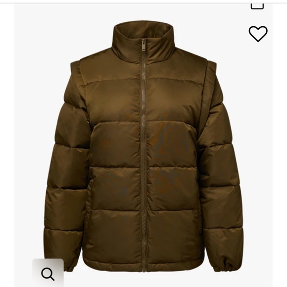 WeWoreWhat Zip off Sleeve Puffer Jacket NWT - Picture 6 of 6